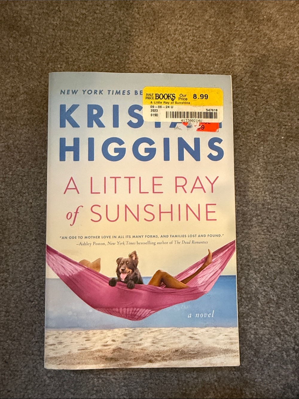 Kristin Higgins "A Little Ray of Sunshine" Paperback - White, Pink, Blue
